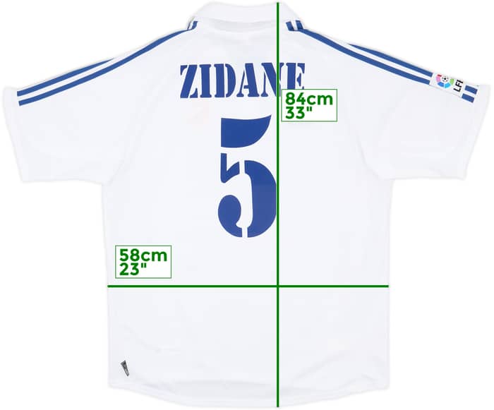 2001 Real Madrid Home Shirt Zidane #5 (L)