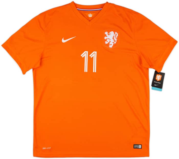 2014-15 Netherlands Home Shirt Robben #11 (XL)