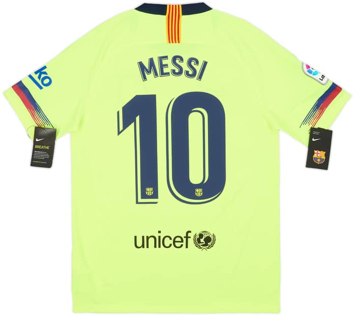 2018-19 Barcelona Away Shirt Messi #10 (M)