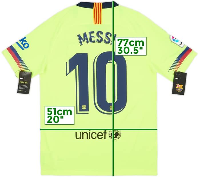 2018-19 Barcelona Away Shirt Messi #10 (M)