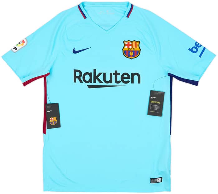 2017-18 Barcelona Away Shirt Pique #3 (M)