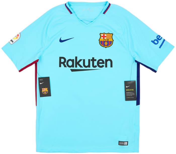 2017-18 Barcelona Away Shirt Pique #3 (M)