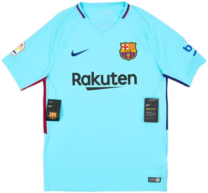 2017-18 Barcelona Away Shirt Suarez #9 (M)