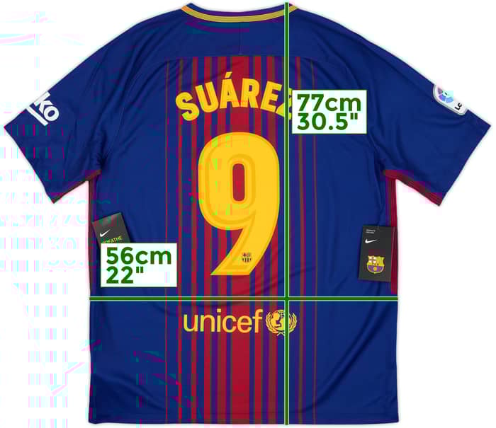 2017-18 Barcelona Home Shirt Suarez #9 (L)