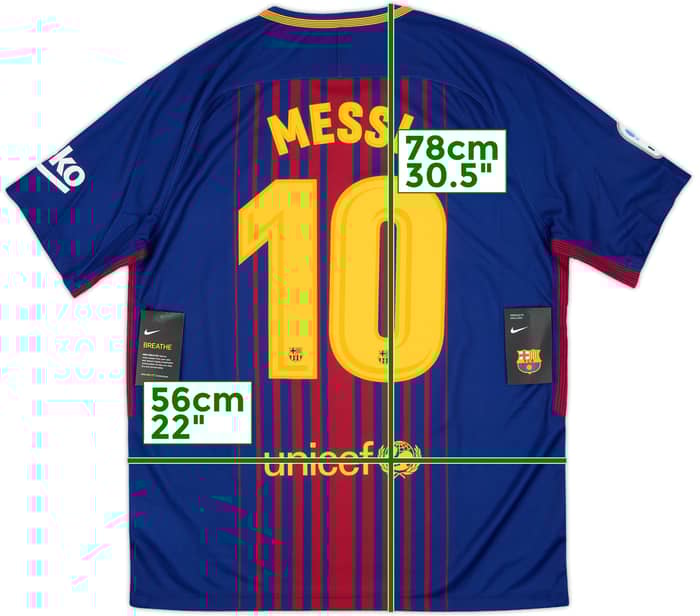 2017-18 Barcelona Home Shirt Messi #10 (L)