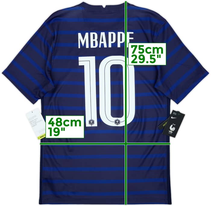 2020-21 France Home Shirt Mbappe #10 (S)