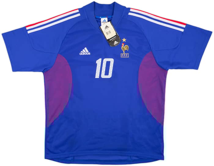 2002-04 France Home Shirt Zidane #10 (L)