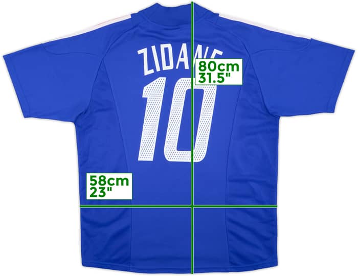 2002-04 France Home Shirt Zidane #10 (L)