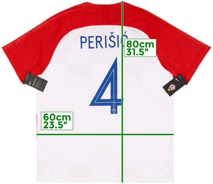 2018-19 Croatia Home Shirt Perisic #4 (XL)