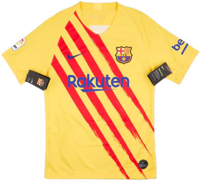 2019-20 Barcelona 'Senyera' Fourth Shirt Messi #10 (S)