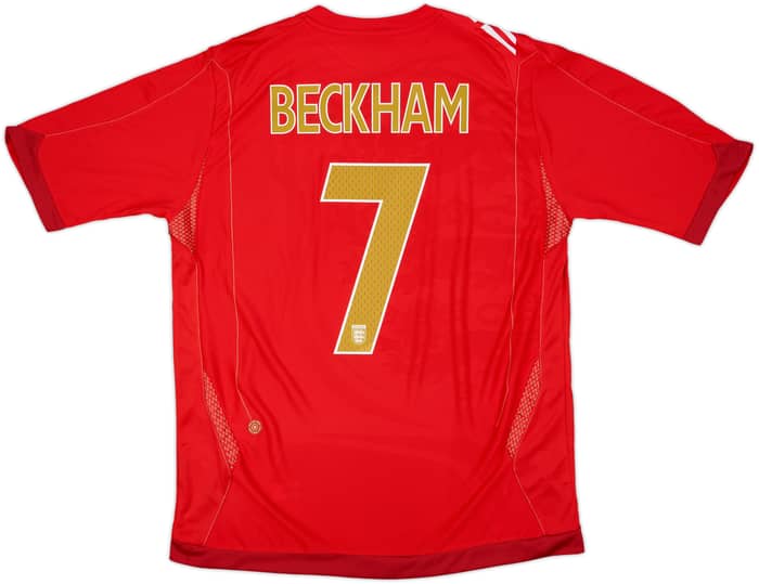 2006-08 England Away Shirt Beckham #7 (L)