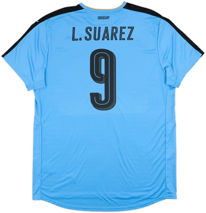 2016-17 Uruguay Home Shirt L. Suarez #9 (XXL)
