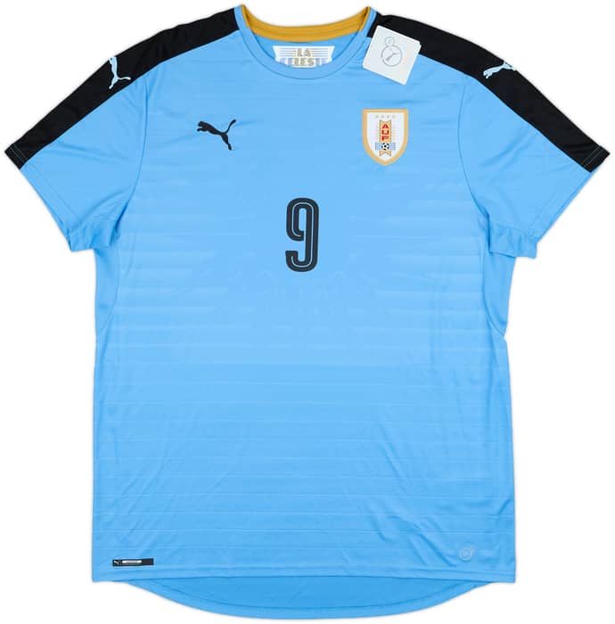 2016-17 Uruguay Home Shirt L. Suarez #9 (XXL)