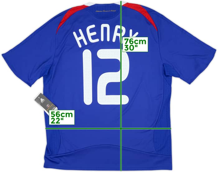 2007-08 France Home Shirt Henry #12 (M)