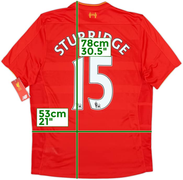 2016-17 Liverpool Home Shirt Sturridge #15 (M)