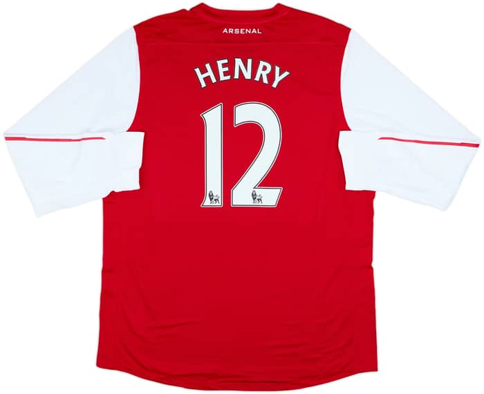 2011-12 Arsenal Player Issue Home L/S Shirt Henry #12 (XXL)