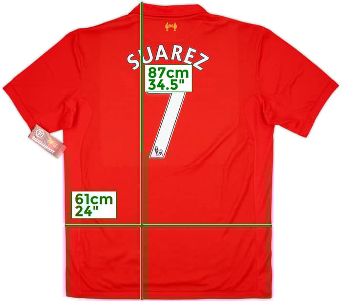 2012-13 Liverpool Home Shirt Suarez #7 (XXL)