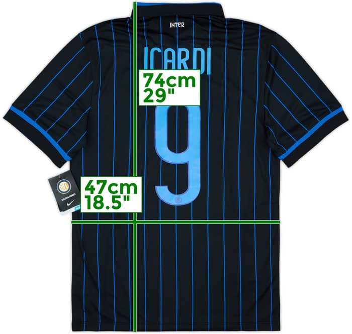 2014-15 Inter Milan Home Shirt Icardi #9 (S)