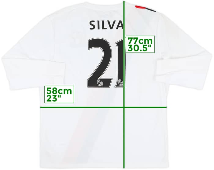 2009-11 Manchester City Third L/S Shirt Silva #21 (XL)