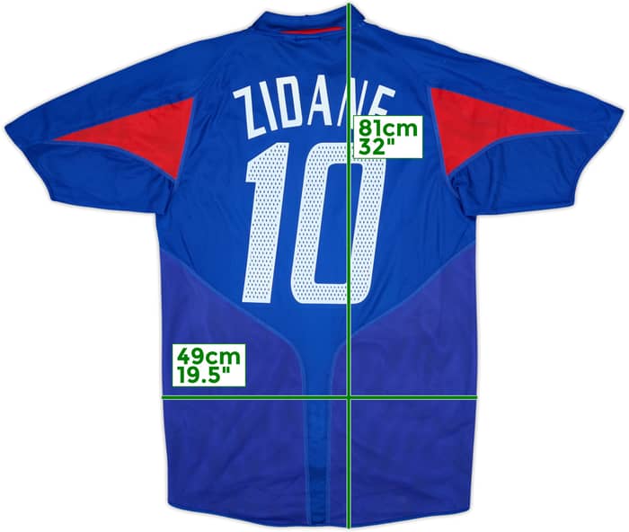 2004-06 France Home Shirt Zidane #10 (S)