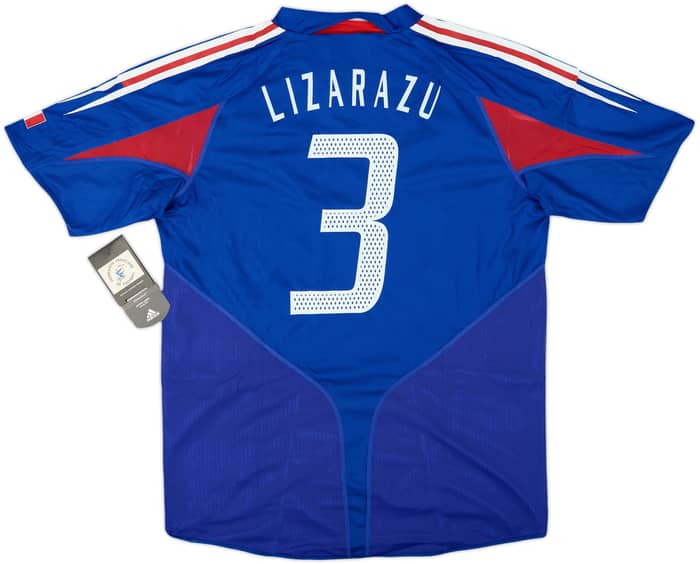 2004-06 France Player Issue Home Shirt Lizarazu #3 (L)