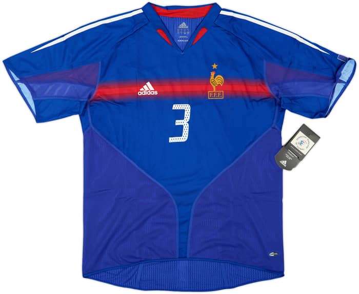 2004-06 France Player Issue Home Shirt Lizarazu #3 (L)