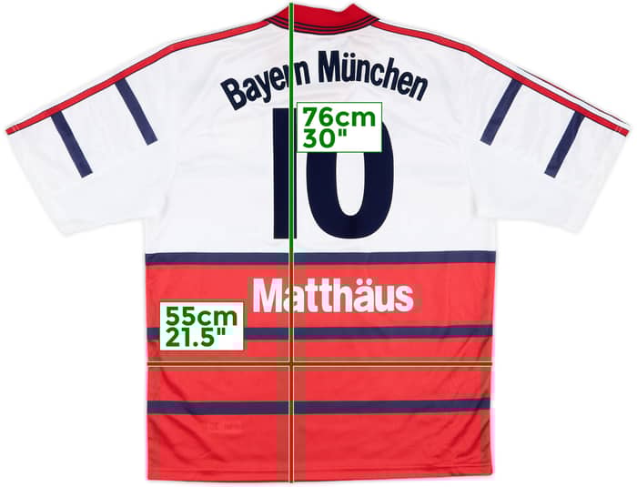 1998-00 Bayern Munich Away Shirt Matthaus #10 (M)