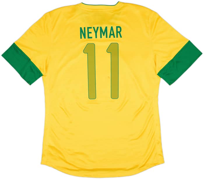 2012-13 Brazil Authentic Home Shirt Neymar #11 (XL)
