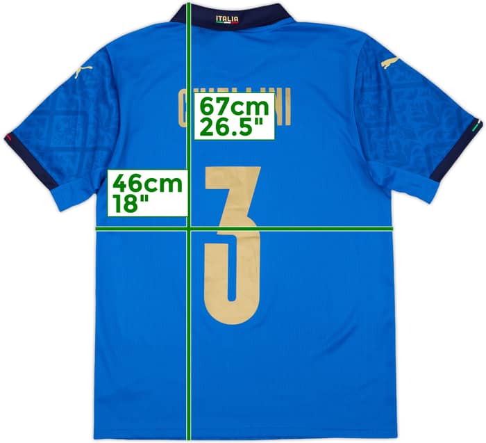 2020-21 Italy Home Shirt Chiellini #3 (S)