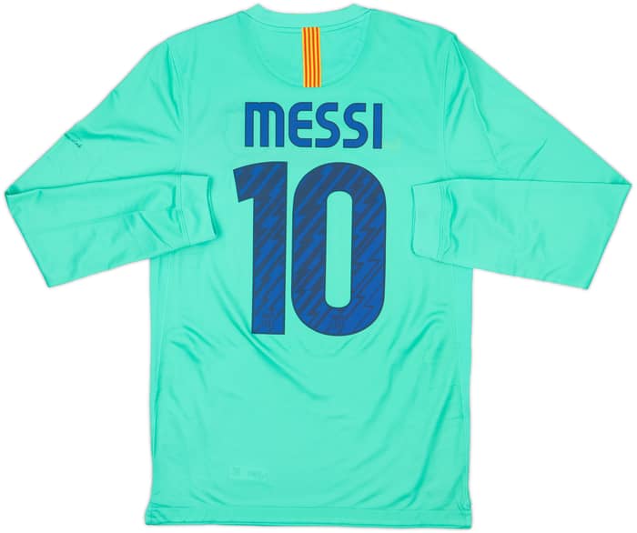 2010-11 Barcelona Player Issue Away L/S Shirt Messi #10 (S)