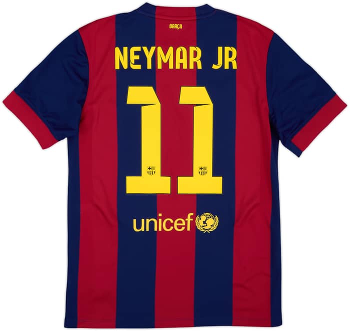 2014-15 Barcelona Home Shirt Neymar Jr #11 (M)