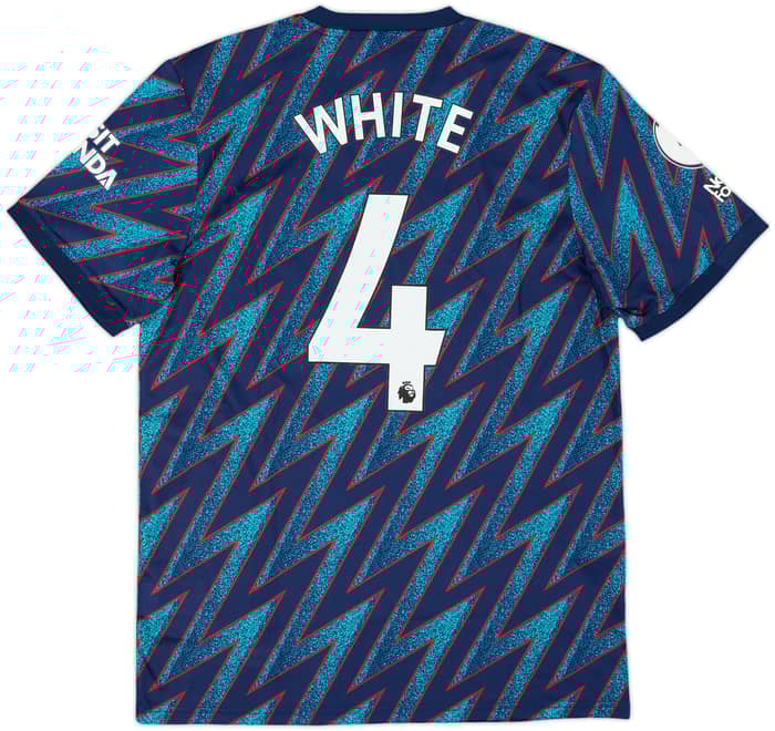 2021-22 Arsenal Third Shirt White #4 (M)