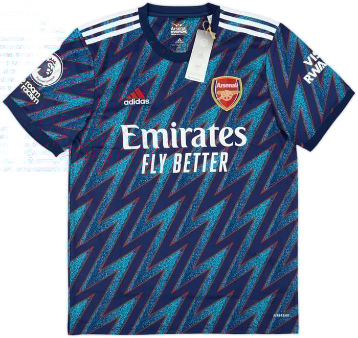 2021-22 Arsenal Third Shirt White #4 (M)