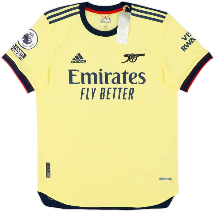 2021-22 Arsenal Authentic Away Shirt White #4 (M)