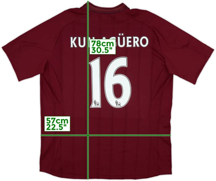 2012-13 Manchester City Away Shirt Kun Aguero #16 (XL)