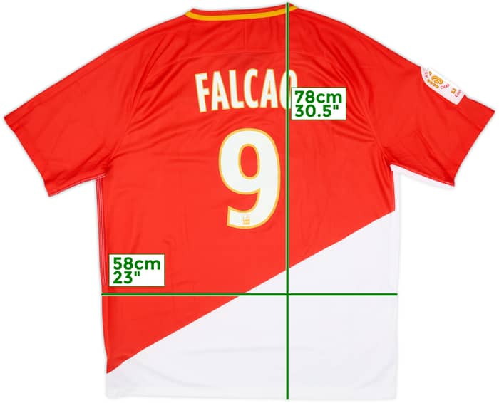 2017-18 Monaco Home Shirt Falcao #9 (XL)