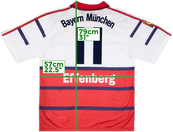 1998-00 Bayern Munich Away Shirt Effenberg #11 (L)