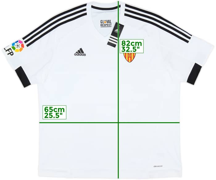 2015-16 Valencia Home Shirt (XXL)