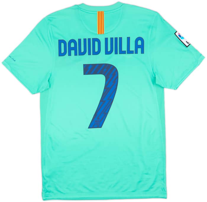2010-11 Barcelona Away Shirt David Villa #7 (S)