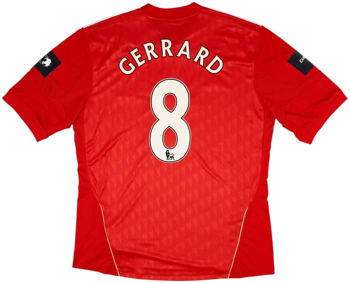 2010-12 Liverpool Home Shirt Gerrard #8 (XL)