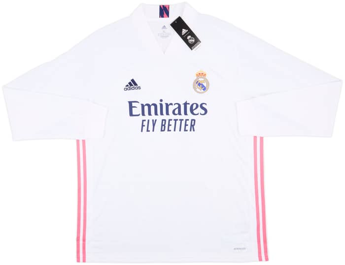 2020-21 Real Madrid Home L/S Shirt Sergio Ramos #4 (XL)