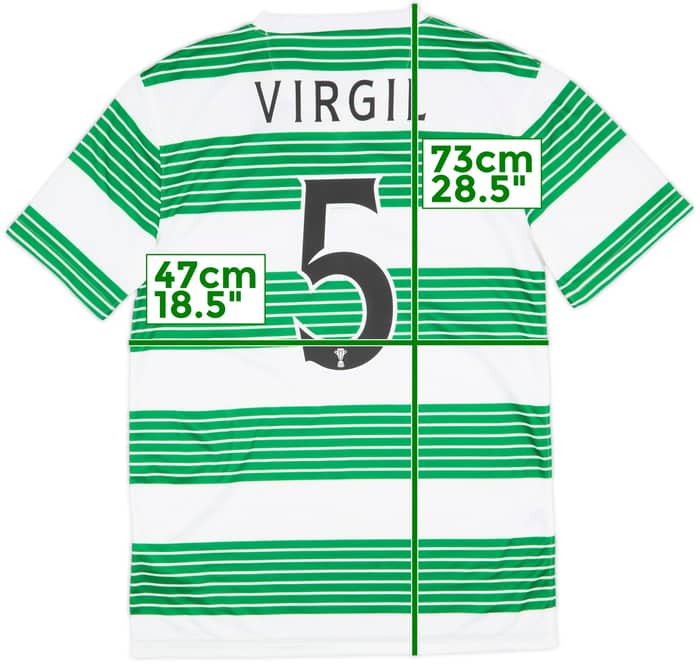 2013-15 Celtic Home Shirt Virgil #5 (S)