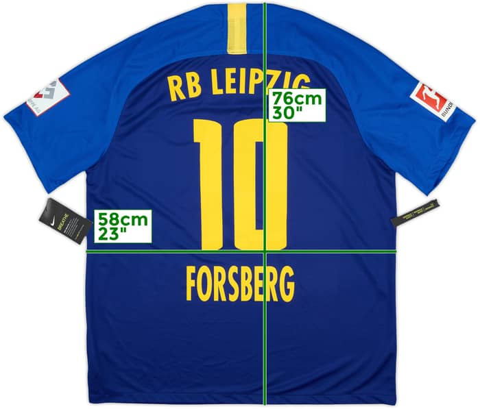 2018-19 RB Leipzig Away Shirt Forsberg #10 (XL)