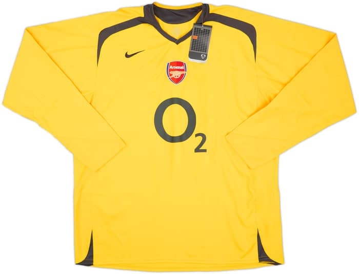 2005-06 Arsenal Away L/S Shirt Henry #14 (XXL)
