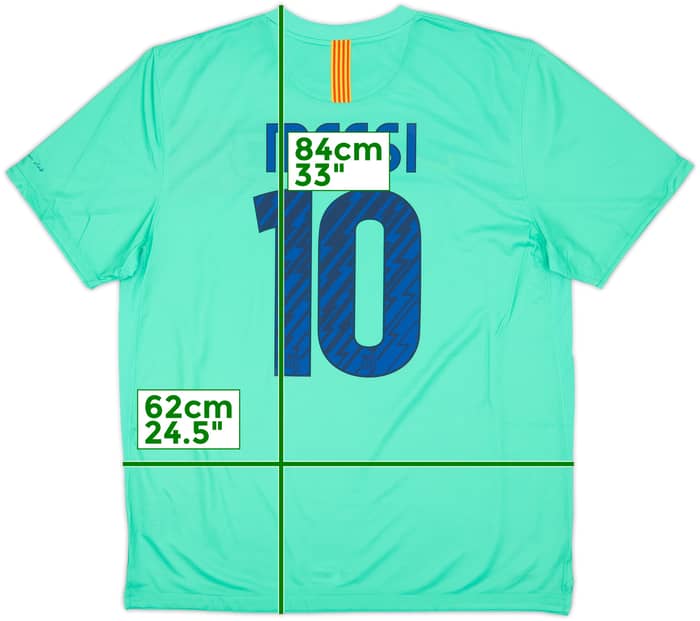 2010-11 Barcelona Authentic Away Shirt Messi #10 (XL)