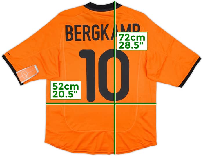 2000-02 Netherlands Home Shirt Bergkamp #10 (S)