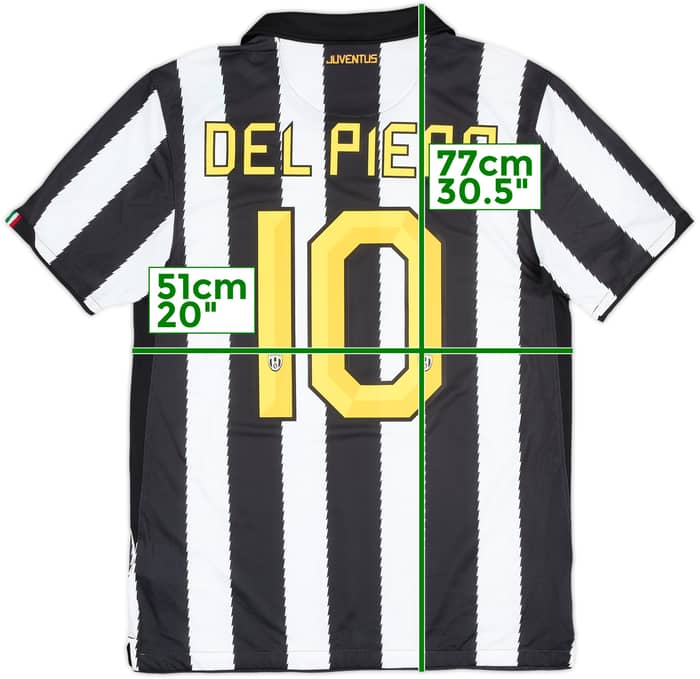 2010-11 Juventus Home Shirt Del Piero #10 (M)