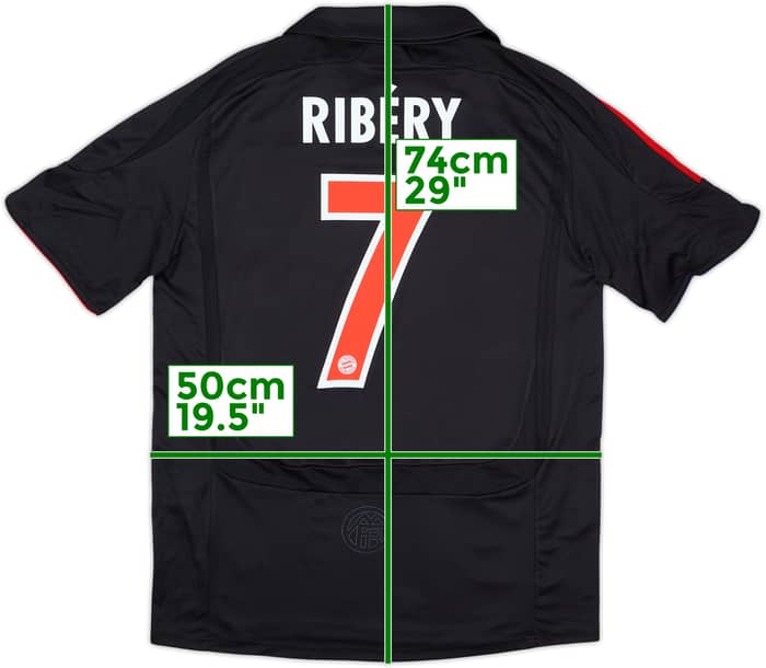 2007-09 Bayern Munich European Shirt Ribery #7 - 9/10 - (S)