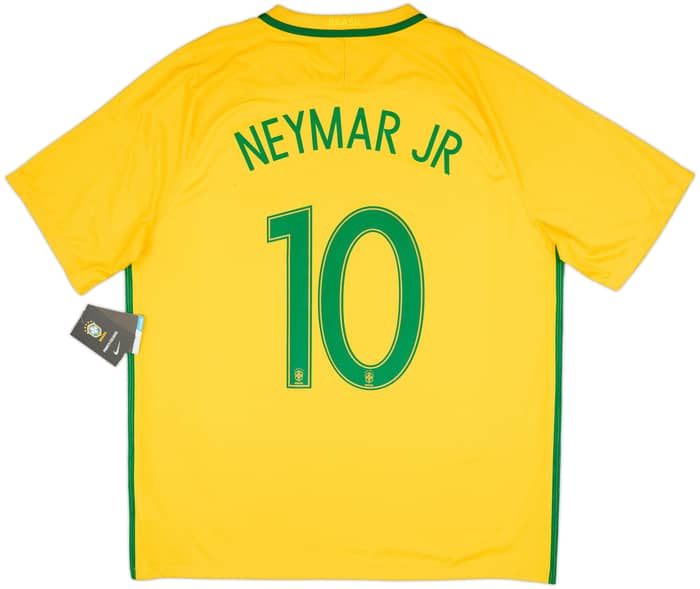 2016-17 Brazil Home Shirt Neymar Jr #10 (XL)