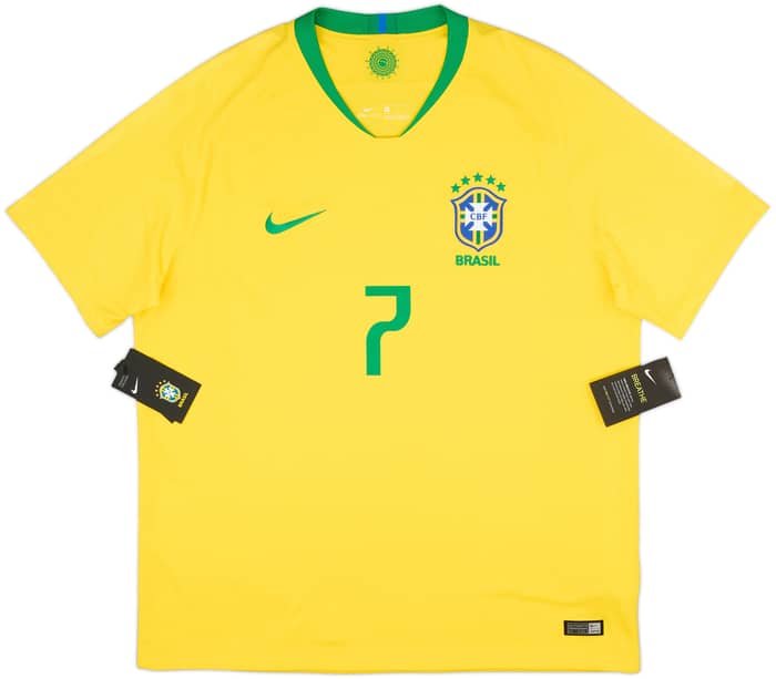 2018-19 Brazil Home Shirt D. Costa #7 (XL)